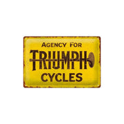 Plakat blaszany 20x30cm Triumph Agency for