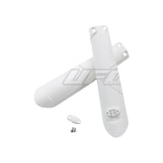 Osłony amortyzatora przód UFO KTM SX SXF 15-20 EXC EXCF 16-20 białe 2020