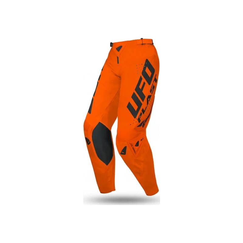 Spodnie motocyklowe cross enduro UFO Radial Slim pomarańczowy fluo XXS 44