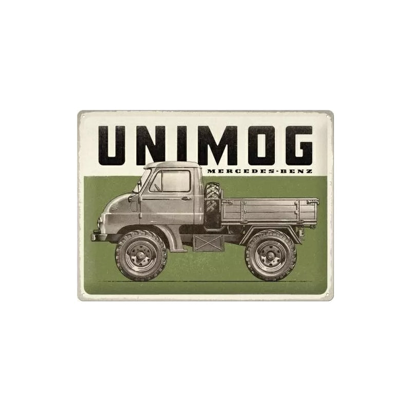 Plakat blaszany 30x40cm Mercedes Daimler Truck Unimog Vintage