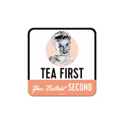 Podstawka pod szklankę korkowo-metalowa Tea First