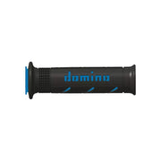 Manetki kierownicy Domino A250 Road czarny niebieski 22mm 125mm otwarte