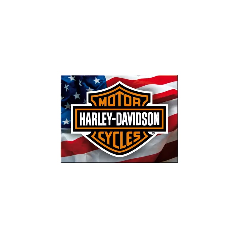 Magnes na lodówkę 6x8cm pasuje do Harley Davidson USA Logo