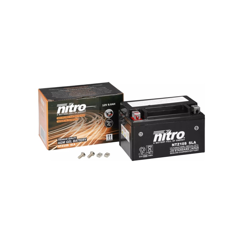 Akumulator żelowy Nitro NTZ10S YTZ10S SLA AGM GEL 12V 8.6 Ah