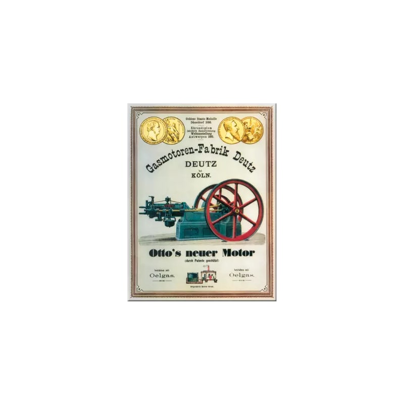 Magnes na lodówkę 6x8cm Deutz Gasmotoren Münzen