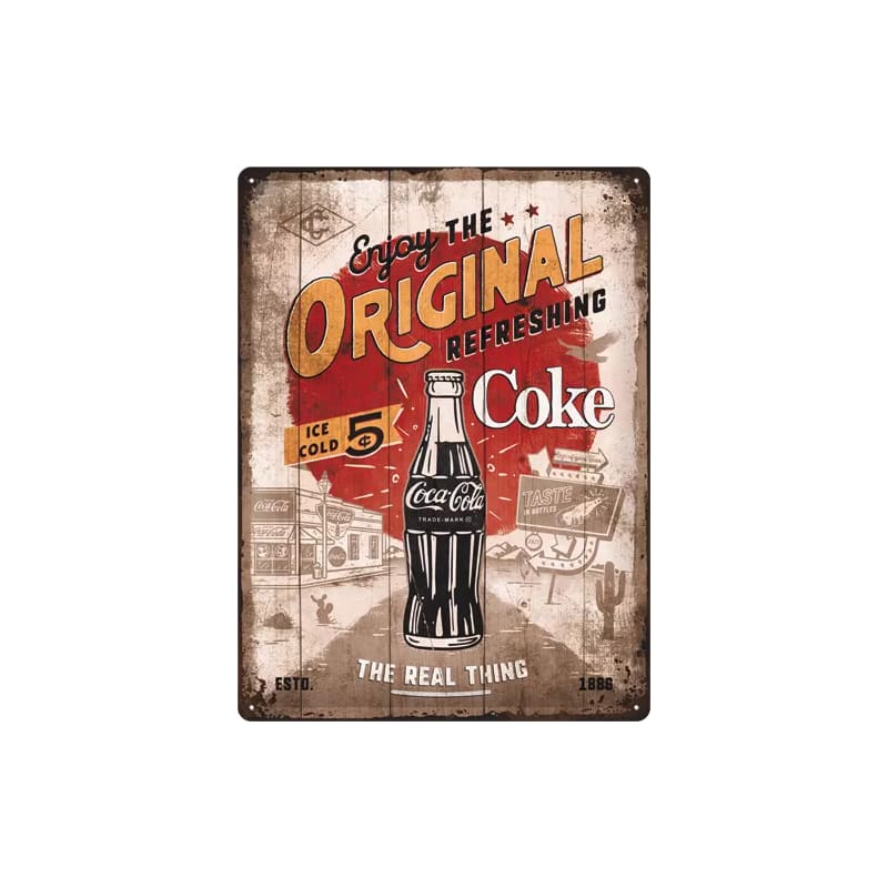 Plakat blaszany 30x40cm Coca Cola Original