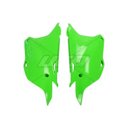 Komplet plastikowych osłon bocznych tylnych UFO Kawasaki KX85 zielony