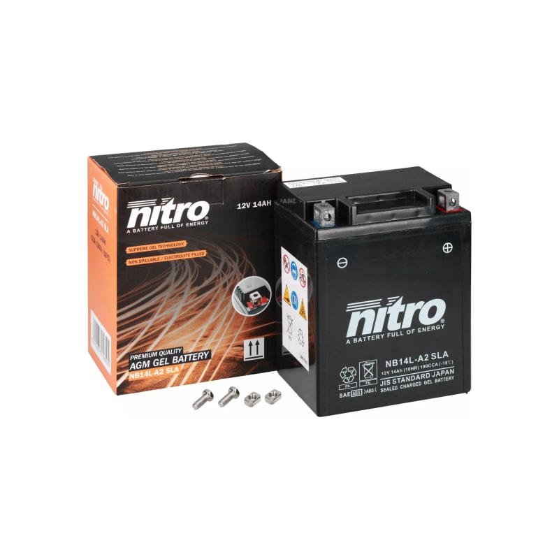 Akumulator żelowy Nitro NB14L-A2 YB14L-A2 SLA GEL AGM 12V 14 Ah