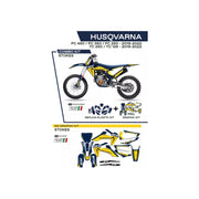 Komplet plastików i oklein UFO Stokes Husqvarna TC 125 250 19-22 FC 250 350 450 19-22 niebieski