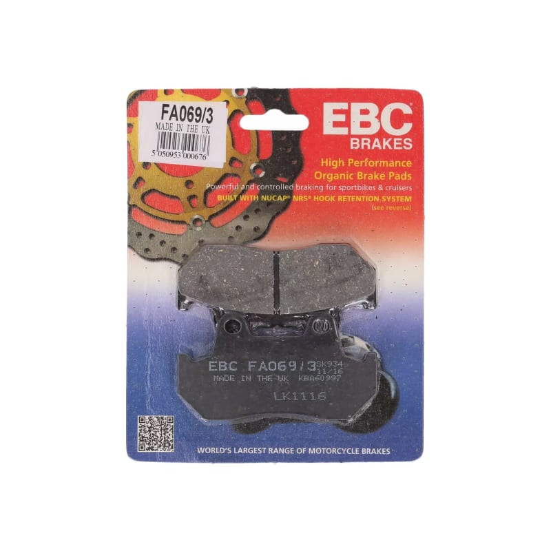 Klocki hamulcowe EBC FA 069/3 (2 szt.)