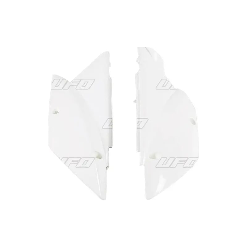 Komplet plastikowych osłon bocznych tylnych UFO Kawasaki KLX 110 10-20 białe