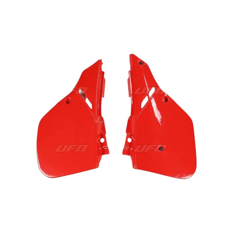 Komplet plastikowych osłon bocznych tylnych UFO Honda CR 125 87-88 CR 250 87 CR 500 87-88 czerwone