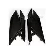 Komplet plastikowych osłon bocznych tylnych UFO Suzuki RMZ 250 19-20 RMZ 450 18-20 czarne