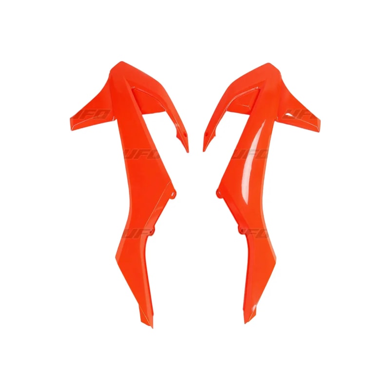 Osłony chłodnicy UFO KTM SX SXF 16-18 EXC EXC-F 17-19 pomarańczowe Fluo