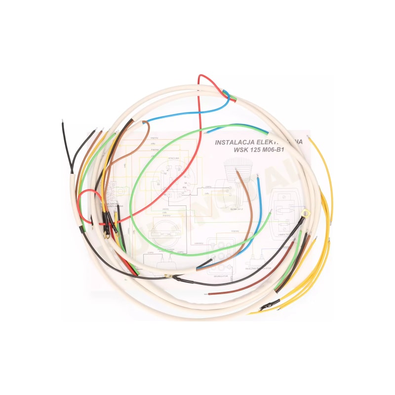 Wiązka - instalacja elektryczna WSK 125 M06 B1 biała wiązka