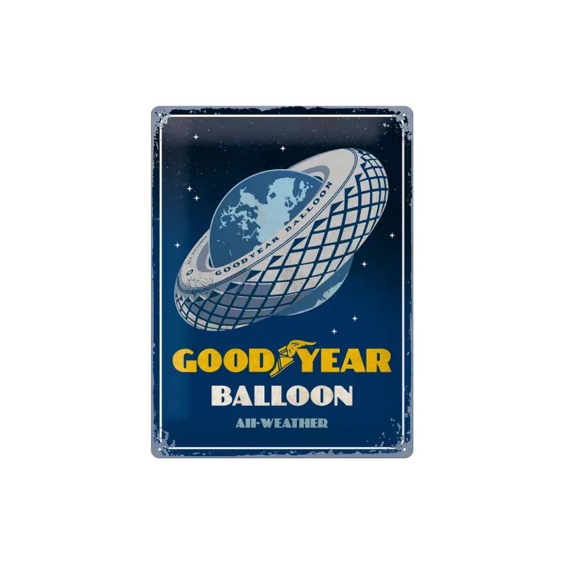 Plakat blaszany 30x40cm Goodyear-Balloon