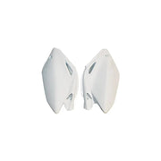 Komplet plastikowych osłon bocznych tylnych UFO Honda CRF 250R 04-05 białe
