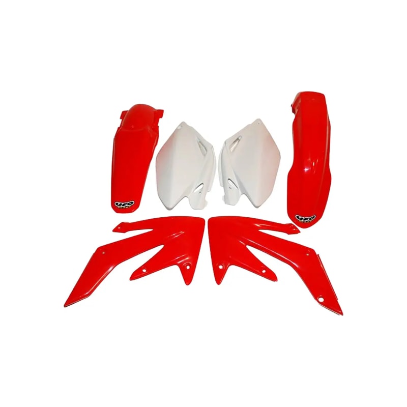 Komplet plastików UFO Honda CRF 250R 06-07 czerwony biały