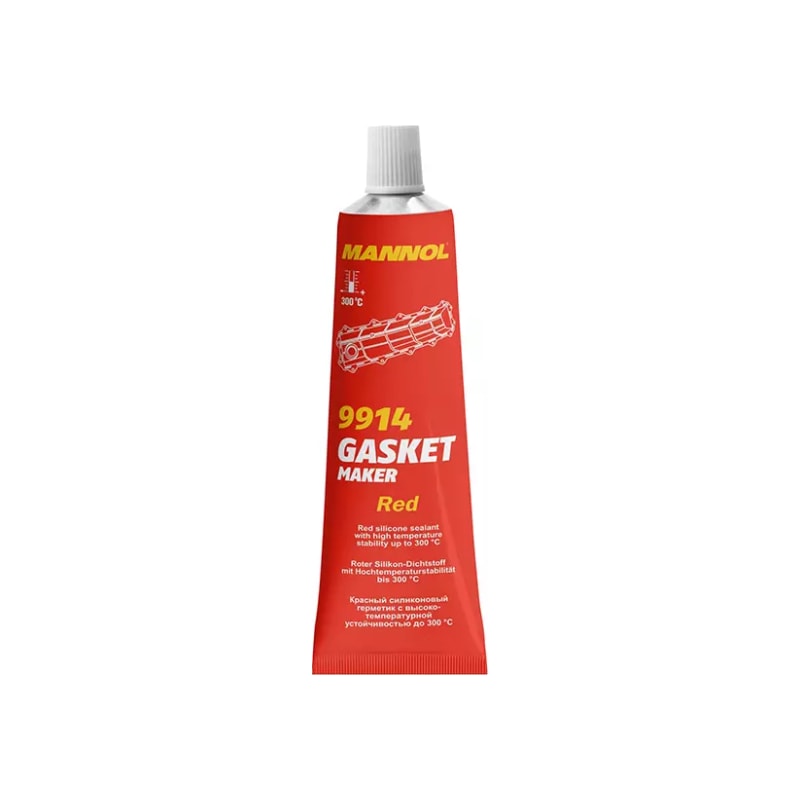 Silikon wysokotemperaturowy Mannol czerwony 300°C 85g