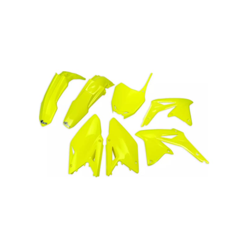 Komplet plastików UFO Suzuki RMZ 450 08-17 żółty Fluo