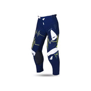 Spodnie motocyklowe cross enduro UFO Adrenaline Slim niebieski biały żółty neon M 50