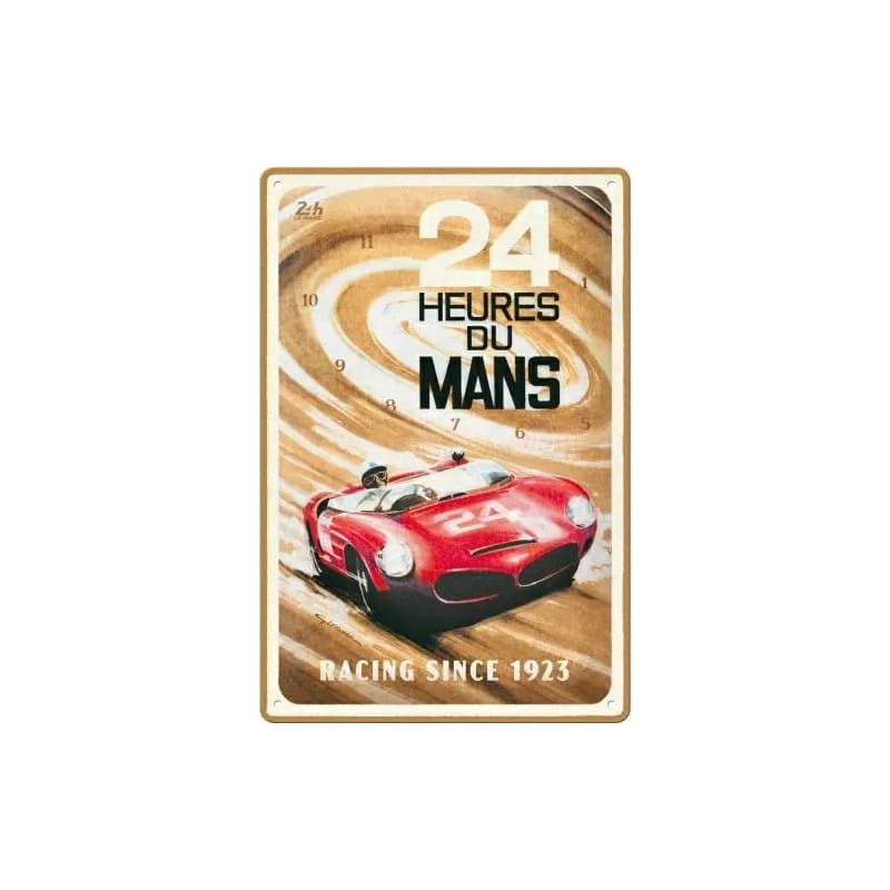 Plakat blaszany 20x30cm 24h Le Mans Red Car 1963