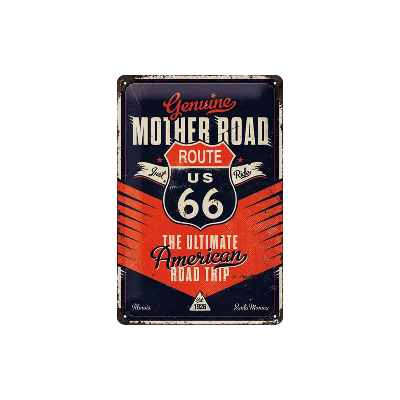 Plakat blaszany 20x30cm Route 66