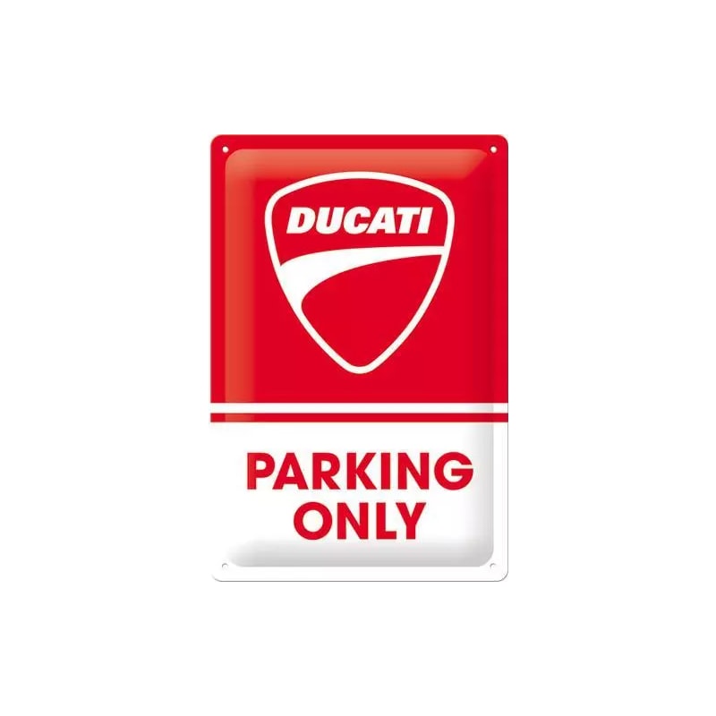 Plakat blaszany 20x30cm Ducati - Parking Only