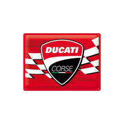 Plakat blaszany 30x40cm Ducati Corse logo