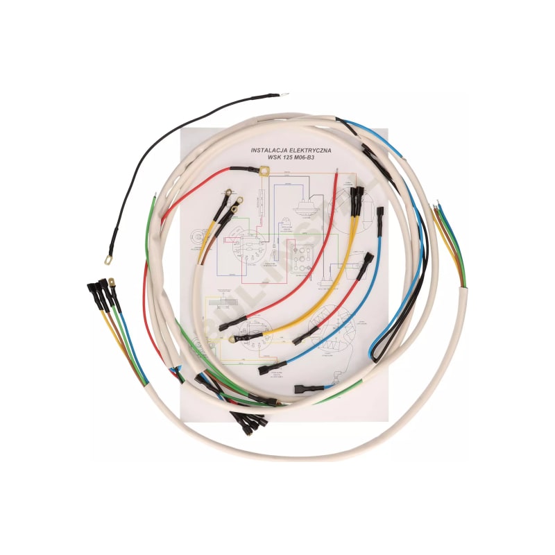Wiązka - instalacja elektryczna WSK 125 M06-B3 biała wiązka
