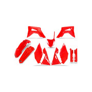 Komplet plastików UFO Honda CRF 250R 18-21 CRF 450R 17-20 czerwony w zestawie osłony amortyzatora oraz naklejki