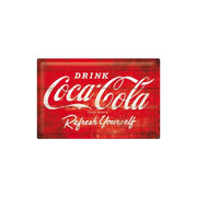 Plakat blaszany 40x60cm Coca-Cola logo red