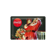 Plakat blaszany 20x30cm Coca-Cola Santa