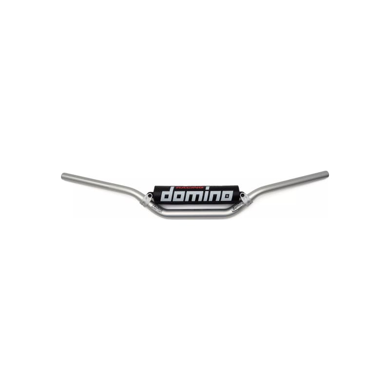 Kierownica aluminiowa Domino HRB 997 28mm z poprzeczką wysoka srebrna