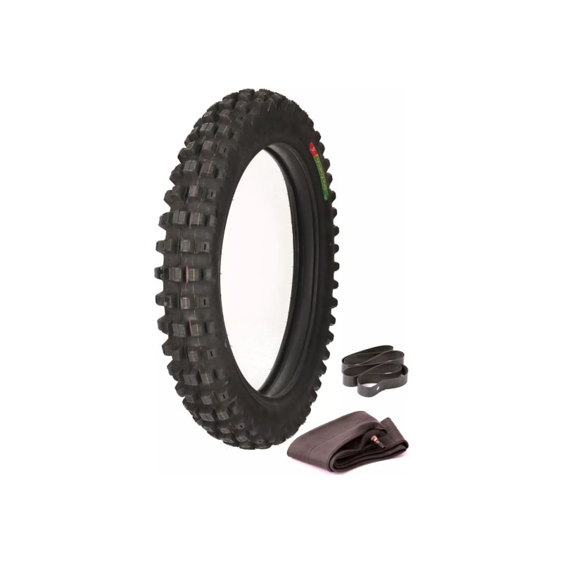 Opona + dętka + fartuch Yuan Xing P82 cross enduro 18x3.50 100/90-18 6PR TT