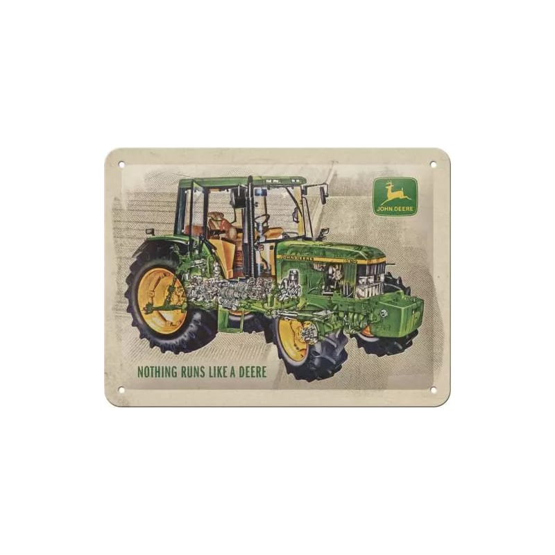 Plakat blaszany 15x20cm John Deere Model 6410 Custaway