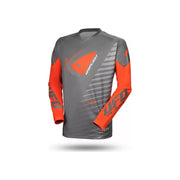 Bluza cross enduro UFO Kimura Junior szary pomarańczowy XXXS