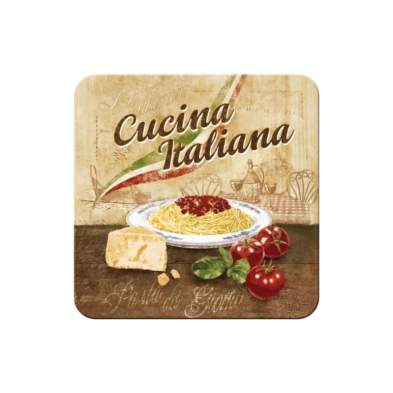Podstawka pod szklankę korkowo-metalowa Cucina Italiana