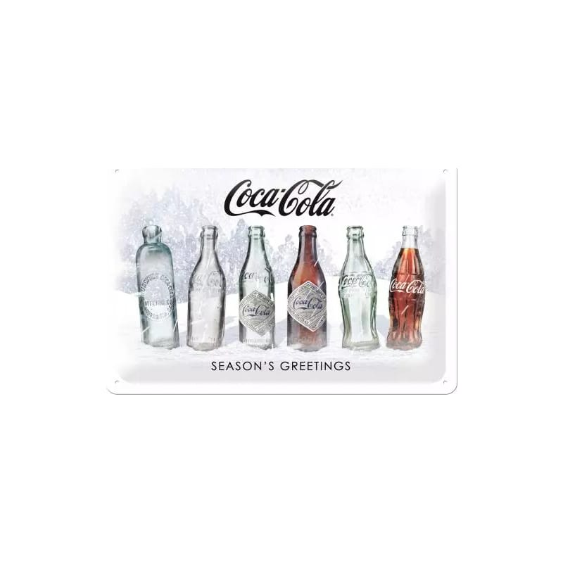 Plakat blaszany 20x30cm Coca-Cola Snow White
