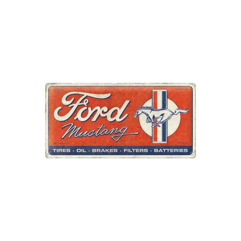 Plakat blaszany 25x50cm Ford Mustang Horse
