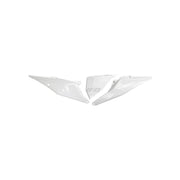 Komplet plastikowych osłon bocznych tylnych UFO KTM SX SXF 19-20 z pokrywą filtra białe 2020