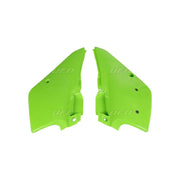 Komplet plastikowych osłon bocznych tylnych UFO Kawasaki KDX 200 95-20 zielone