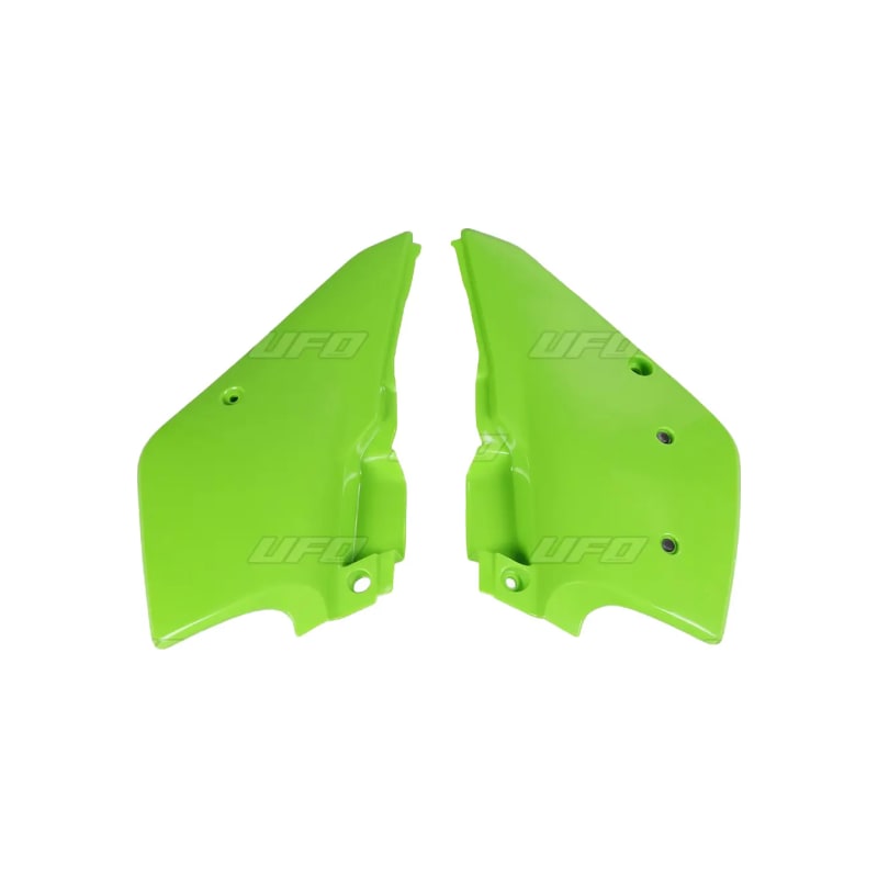 Komplet plastikowych osłon bocznych tylnych UFO Kawasaki KDX 200 95-20 zielone
