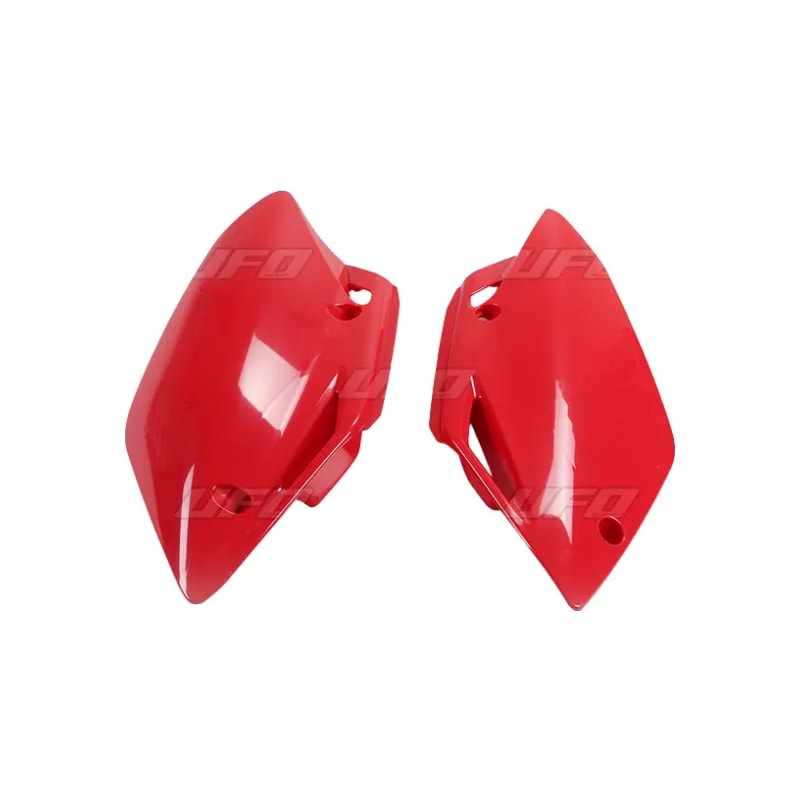 Komplet plastikowych osłon bocznych tylnych UFO Honda CRF 150R 07-18 czerwone