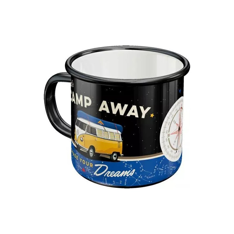 Kubek emaliowany VW Bulli-Lets Camp Away