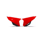 Komplet plastikowych osłon bocznych tylnych UFO Honda CRF 450 R RX 2021 czerwone
