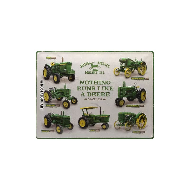 Plakat blaszany 30x40cm John Deere Model