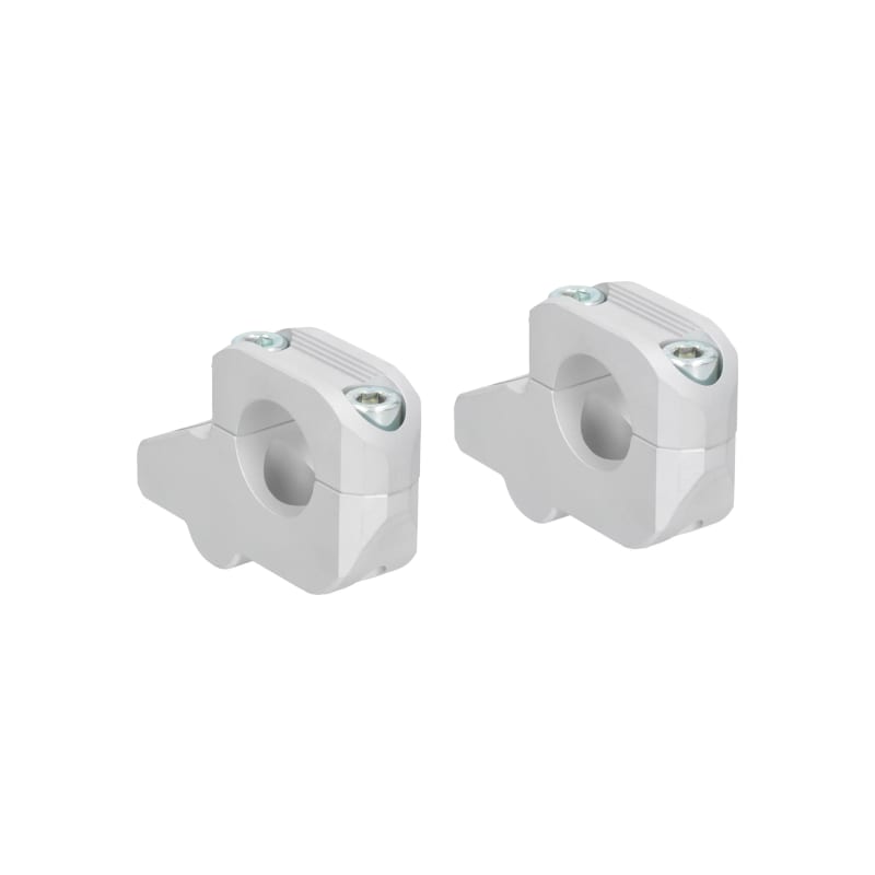 Adapter podwyższenie kierownicy HLP 25mm z przesunięciem 25mm + mocowanie 22/28mm srebrny