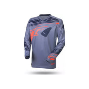 Bluza cross enduro UFO Heron szary pomarańczowy M