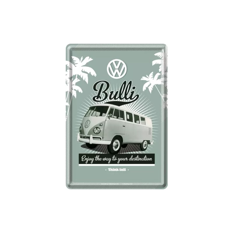 Pocztówka blaszana 14x10cm VW Retro Bulli